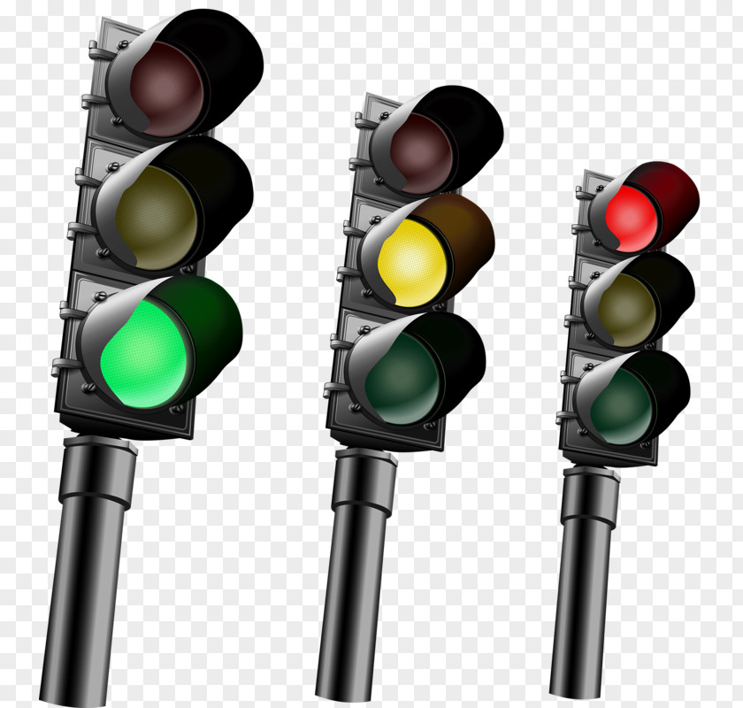 Hand-painted Traffic Lights Light Photography Illustration PNG