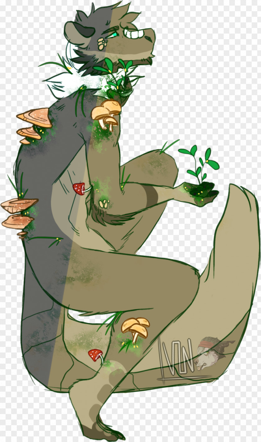 Growth Body Plants Wolf Mammal Illustration Drawing PNG