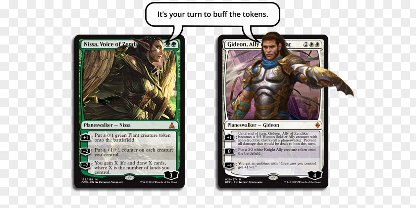 Magic: The Gathering Card Game Battle For Zendikar Nissa, Voice Of Gideon, Ally PNG