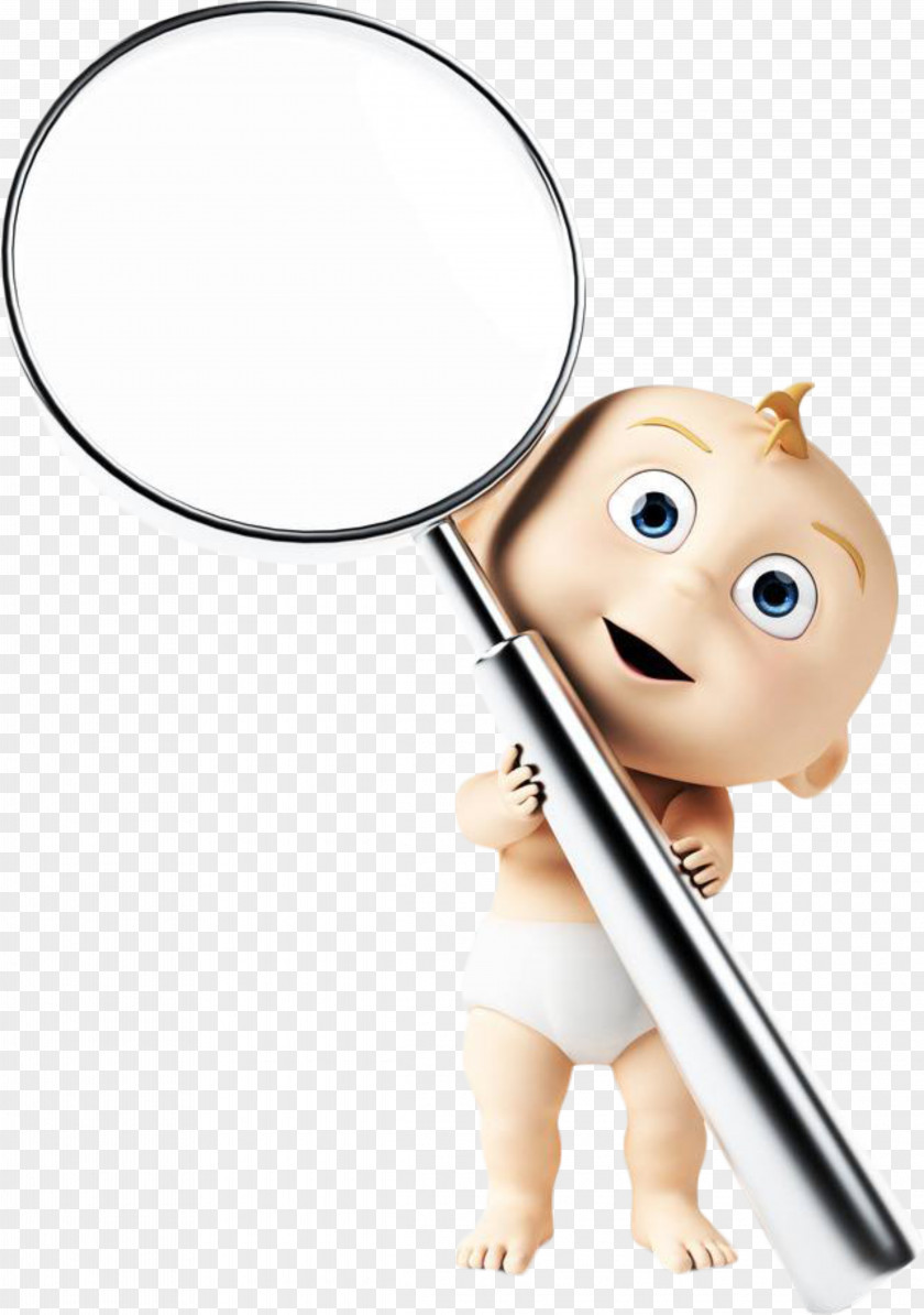 Magnifying Glass Children Cartoon Child Cuteness PNG