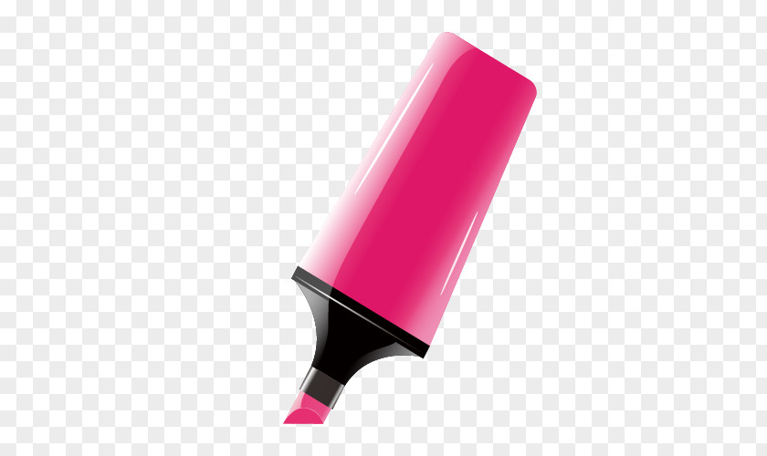 Perspective Colored Pens Gratis Pink Clip Art PNG