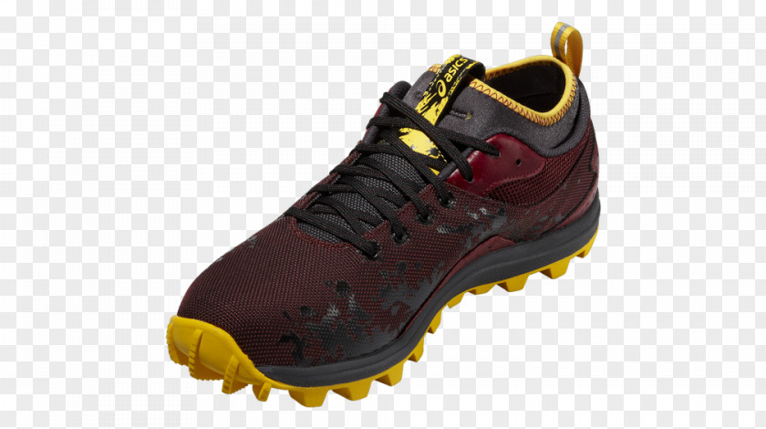 Red Asics Gel Fujirunnegade Mens Running ShoesRed Sneakers FujiRunnegade Men's Trail Shoe Shoes PNG