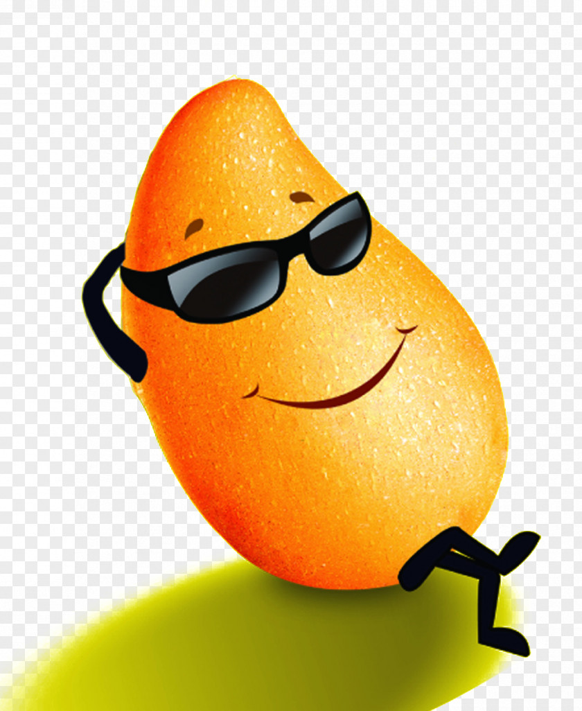 Glasses Mango Juice Cartoon PNG