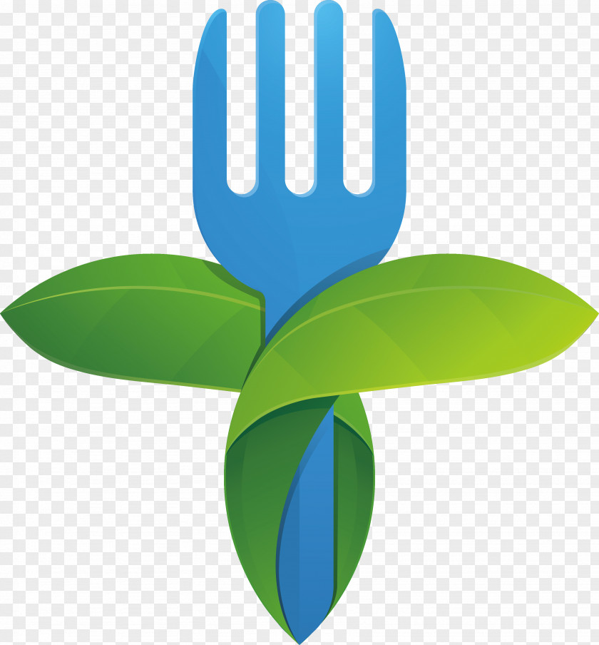 Green Dining Meal Fork Material Design Designer PNG