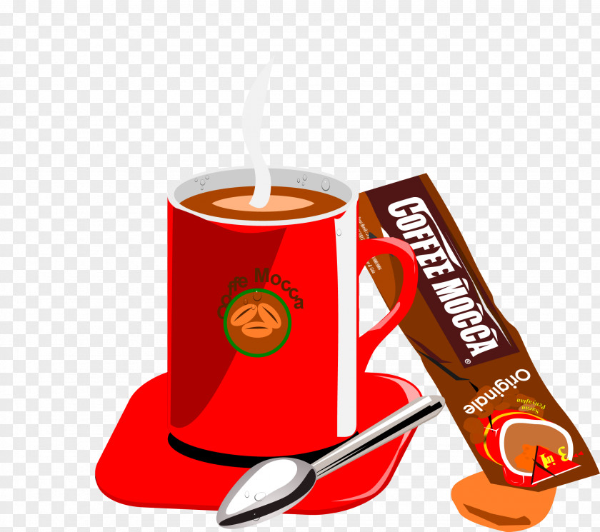 Vector Coffee Instant Tea Cafe Caffxe8 Mocha PNG