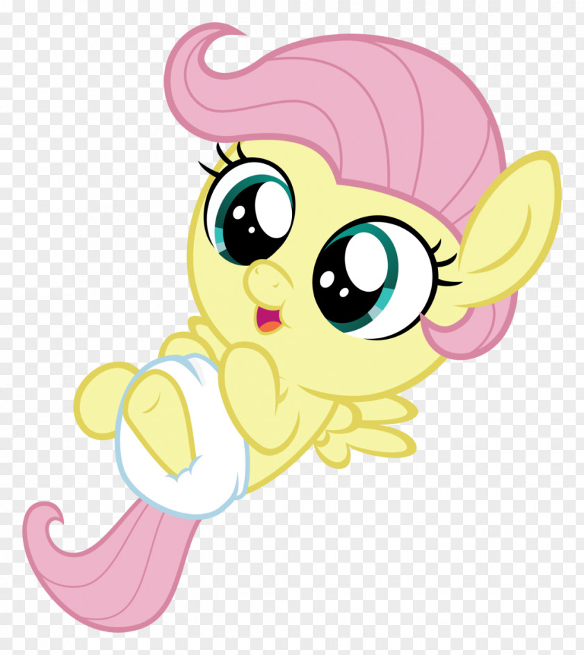 Baby Vector Fluttershy Rainbow Dash Pinkie Pie My Little Pony PNG