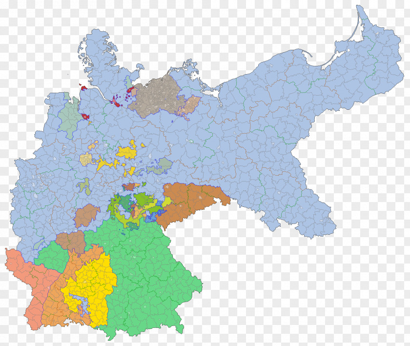 Basemap North German Confederation Kingdom Of Prussia Austro-Prussian War Empire PNG