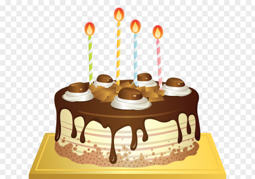 Chocolate Cake Layer Birthday Cream Cupcake PNG