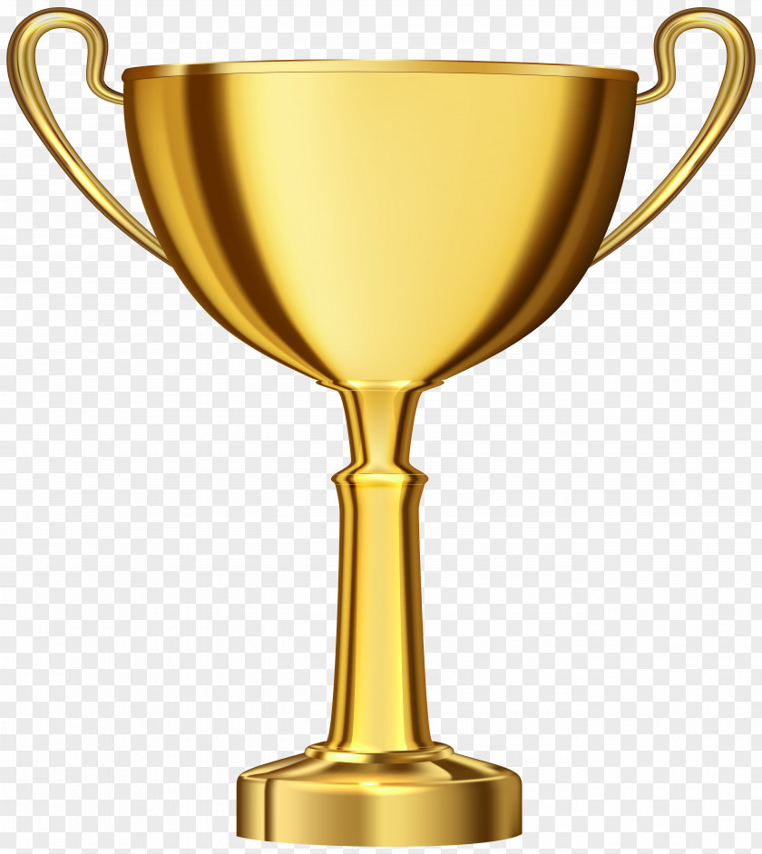 Golden Cup Award Transparent Clip Art Trophy Icon PNG
