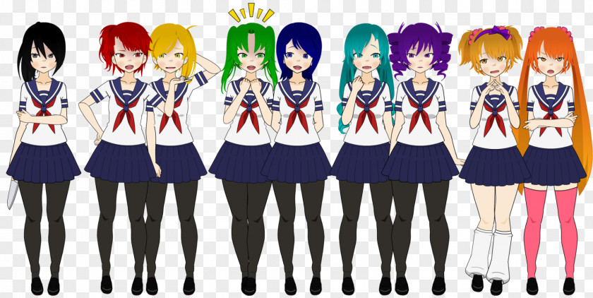 Rio Yandere Simulator Art Character PNG