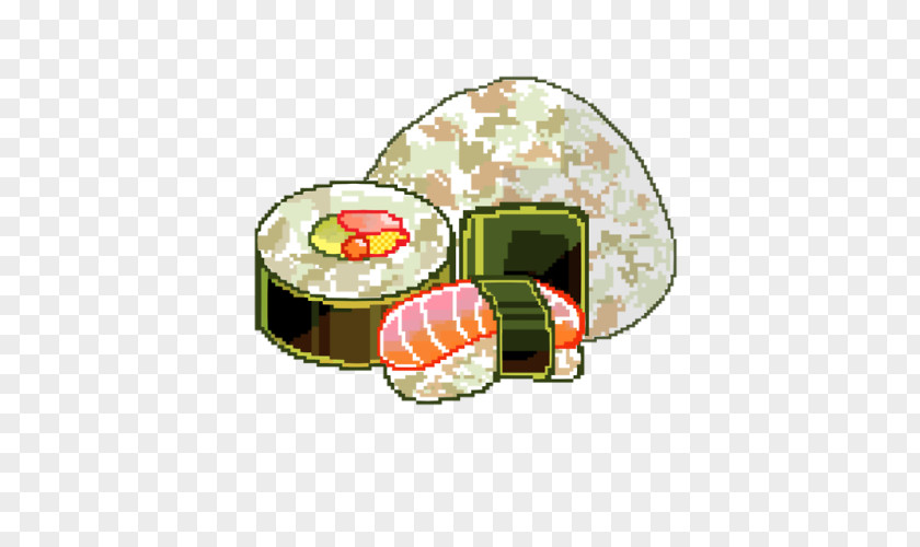 Sushi Japanese Cuisine Food Pixel PNG