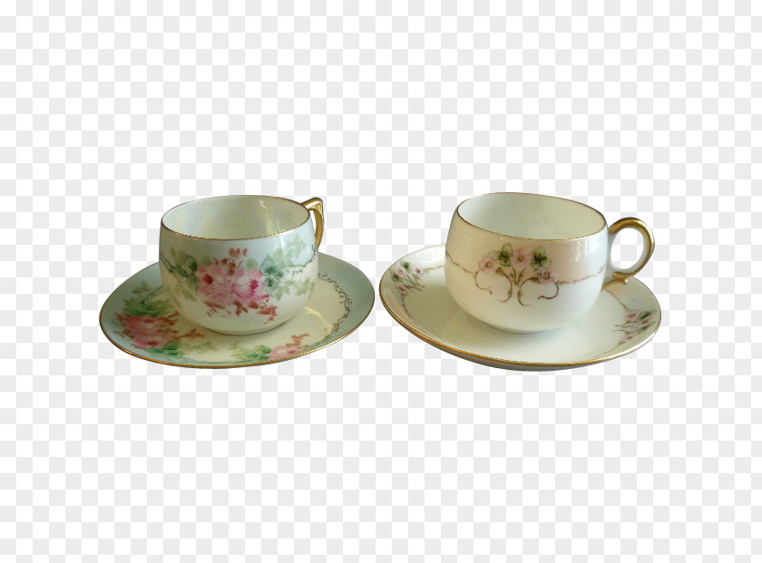 Cup Coffee Espresso Saucer Porcelain PNG