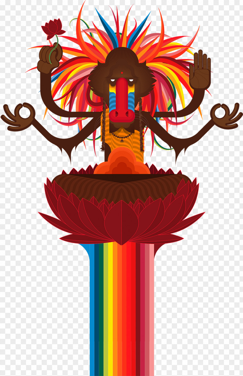 Hanuman Graphic Design Art PNG