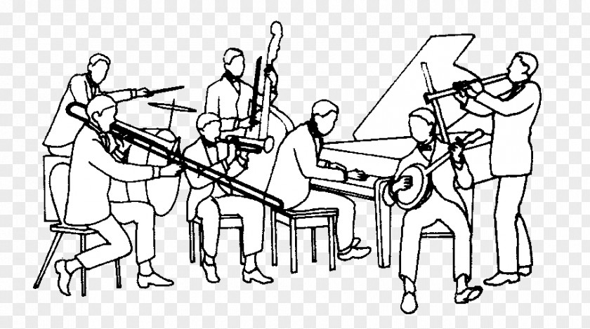 Jazz Band Cliparts Musical Ensemble Big Clip Art PNG