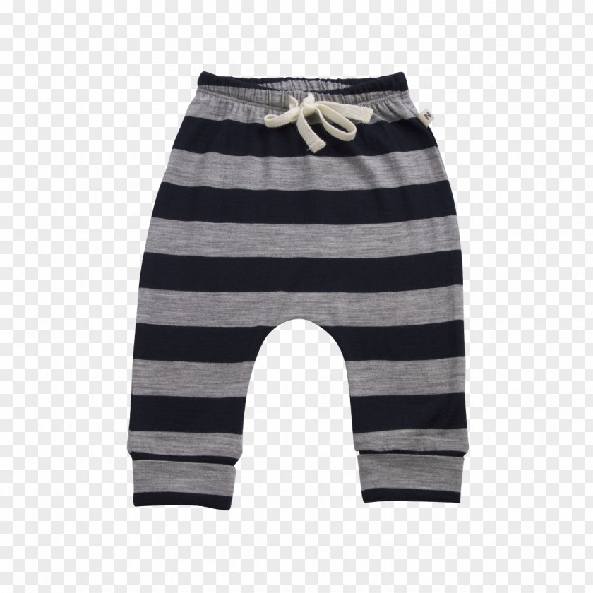 Striped Material Pants Black M PNG