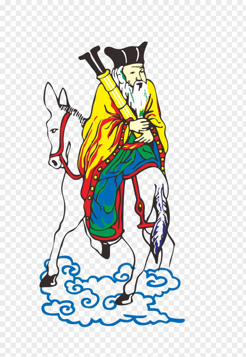 Zhang Guo Old Fell Donkey Material Guolao Graphic Design Clip Art PNG