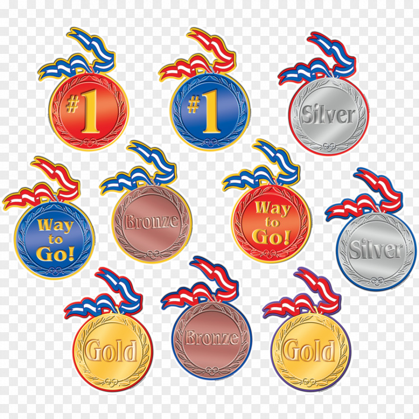 Accent Badge Gold Medal Springtime Blooms Cutouts Creative Teaching Press, Inc. Olympic PNG