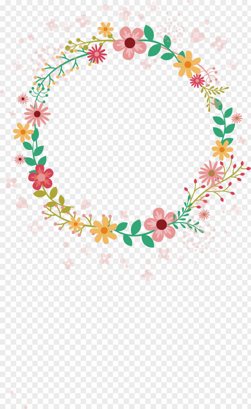 Hand-painted Garland Vector Butterfly Euclidean PNG