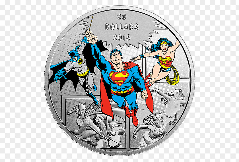 Batmansupermanwonder Woman Trinity Superman Batman Silver Coin Comics PNG