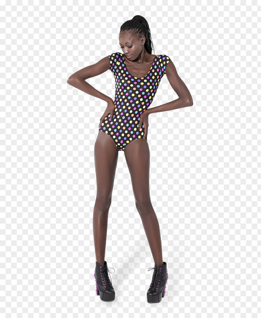 Capped Maillot Polka Dot Bodysuit Sleeve Clothing PNG