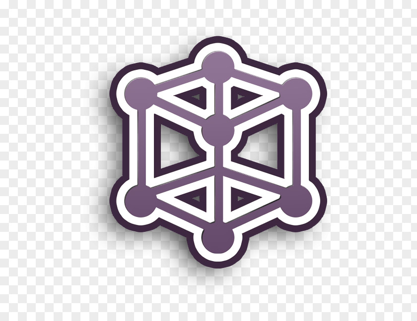Cube Molecule Icon Science And Technology PNG