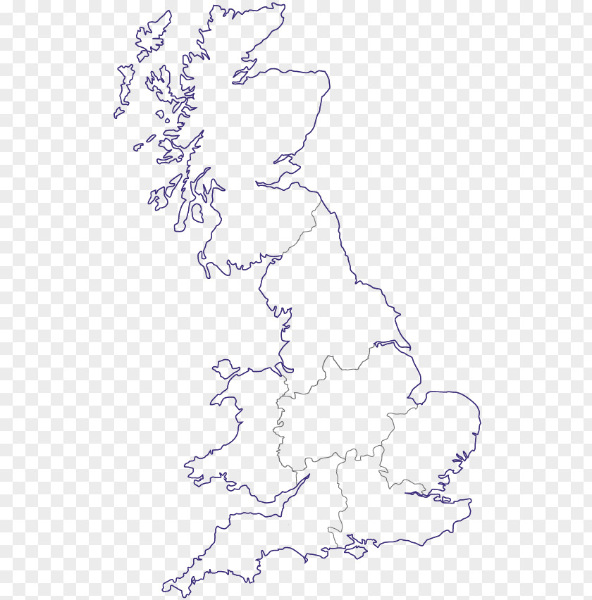 England Blank Map British Isles Geography PNG