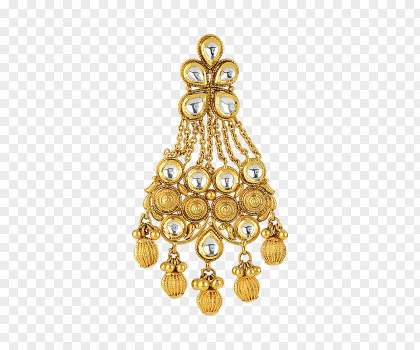Gold Earring Orra Jewellery PNG