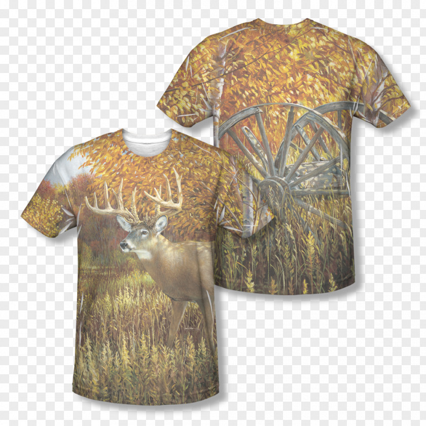 Hand Painted Mid-autumn T-shirt Deer Hoodie Sleeve All Over Print PNG