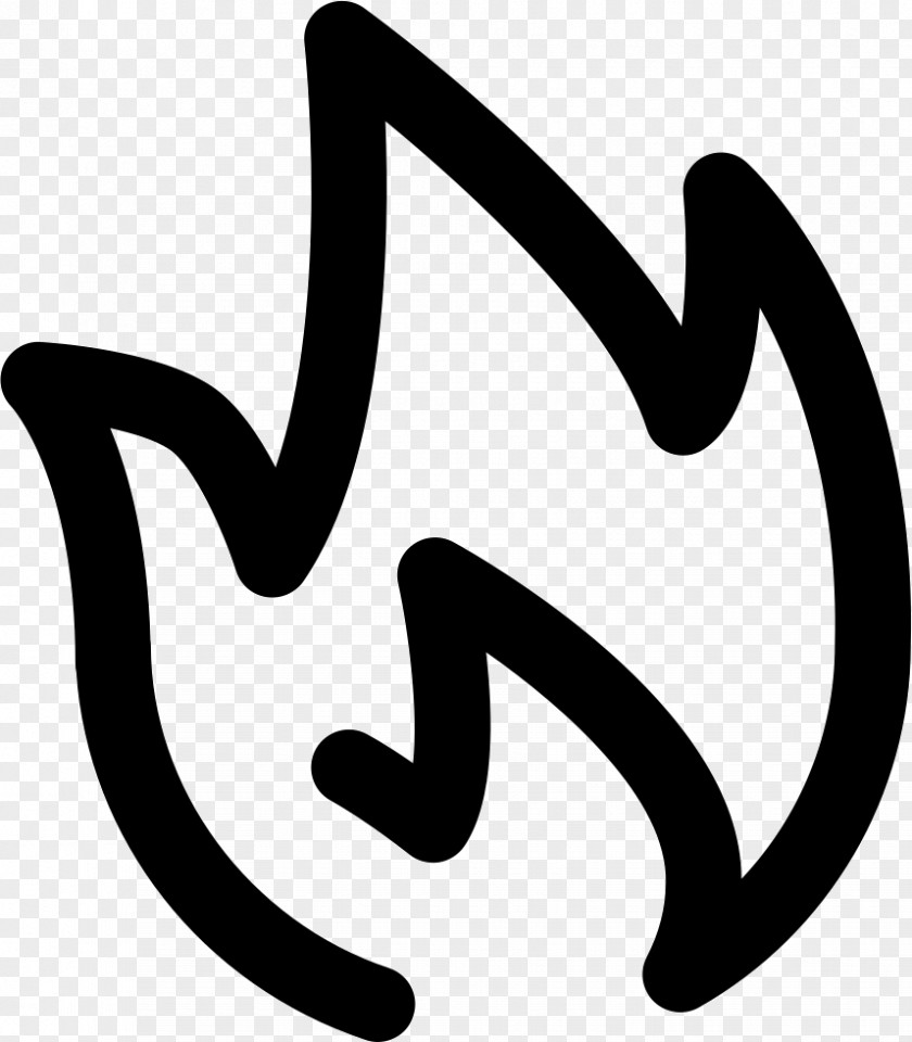 Hot Finger Line White Logo Clip Art PNG