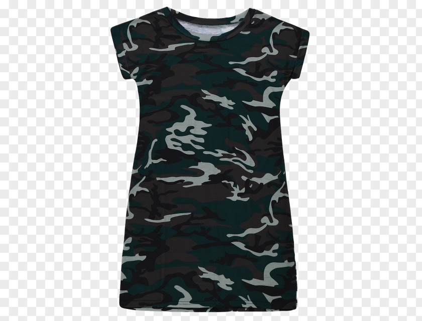 Paraphernalia T-shirt Dress Sleeve Camouflage Collar PNG