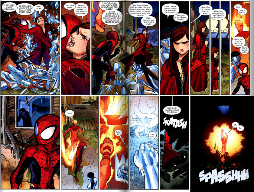 Human Torch Spider-Man Kitty Pryde Iceman Spider-Woman (Jessica Drew) PNG