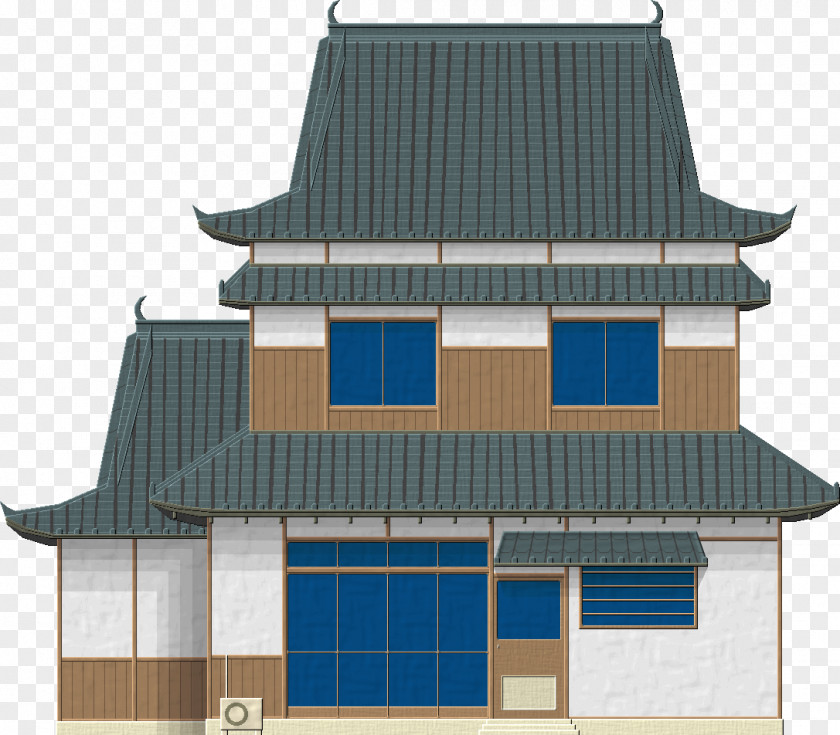 Japan House Building Facade PNG
