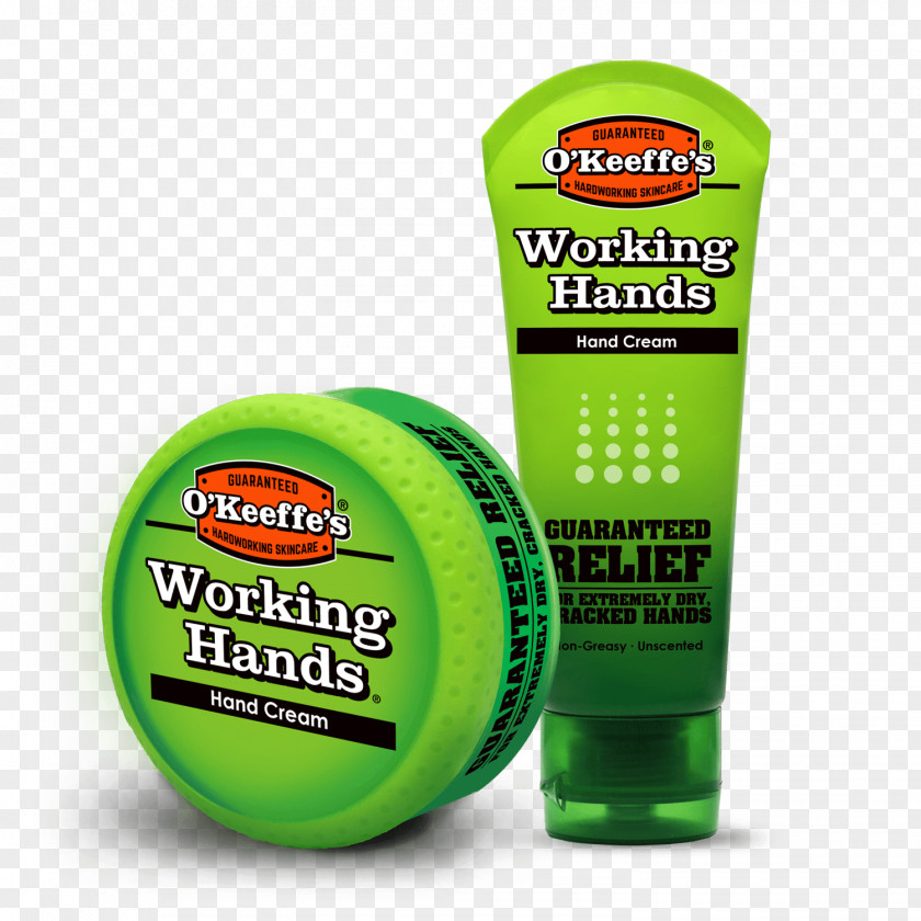 Lotion O'Keeffe's Working Hands Skin Care For Healthy Feet Foot Cream Moisturizer PNG