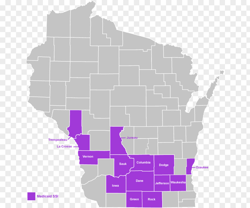 Map Wisconsin PNG