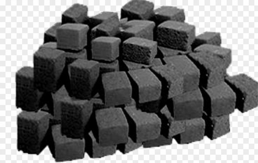 Cubic Barbecue Briquette Charcoal Manufacturing PNG