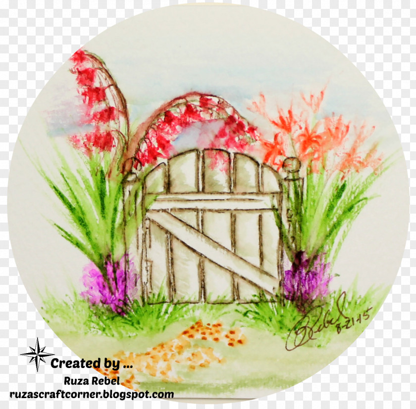 Garden Scene Floral Design Flower PNG