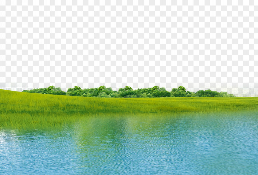Nature Green River Water Resources Ecosystem Grassland Wallpaper PNG