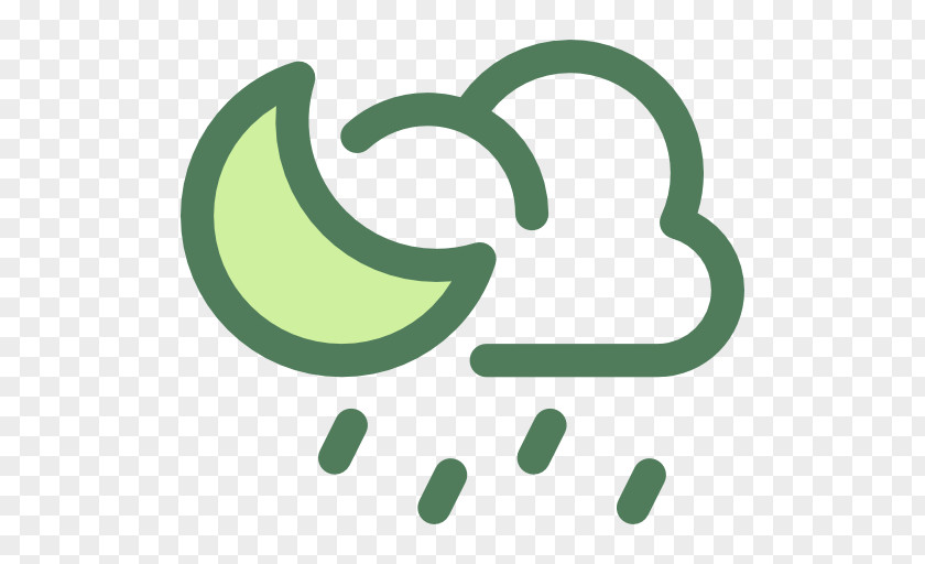 A Rainy Night Weather Forecasting Clip Art PNG