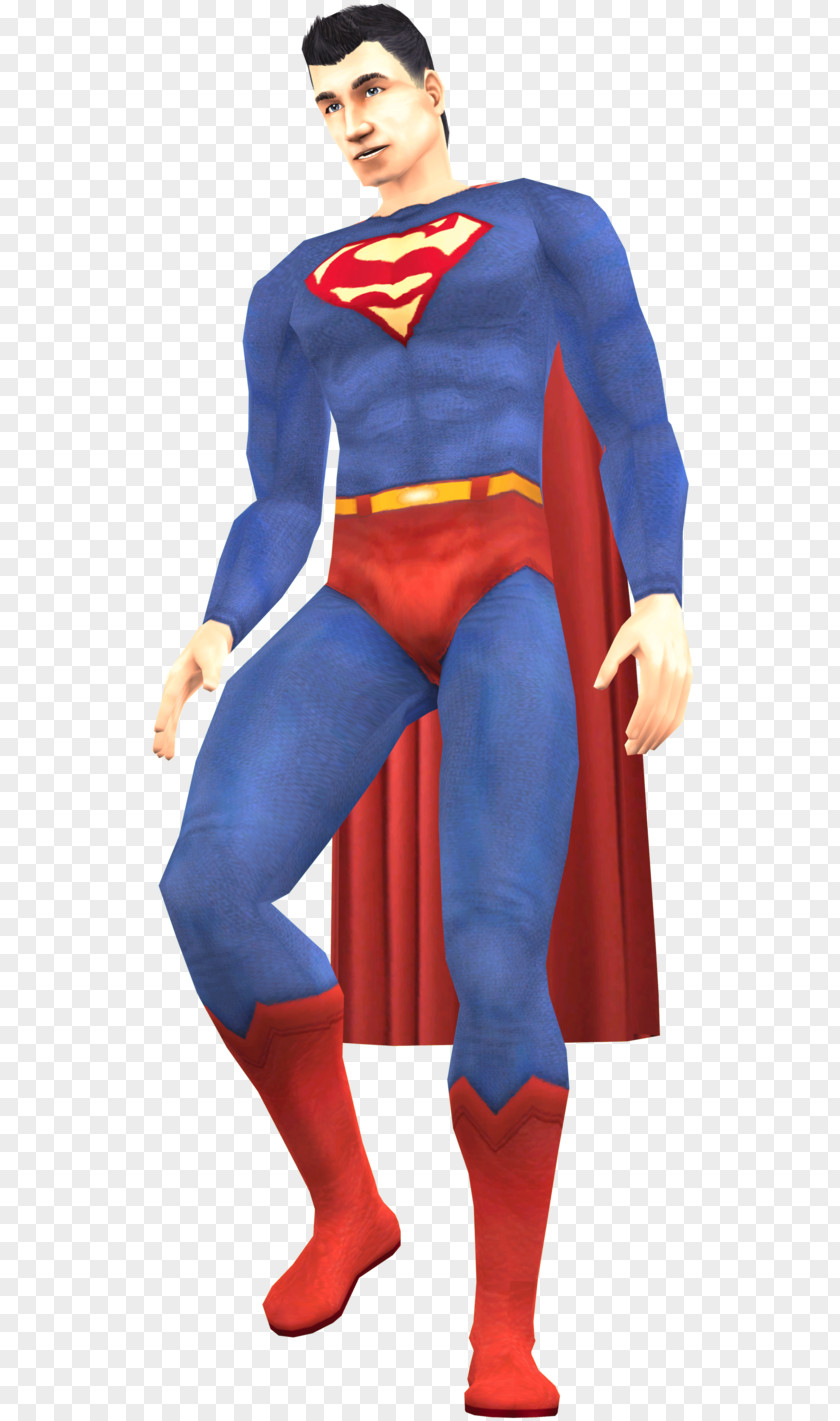 Jorel Costume Superman Electric Blue PNG
