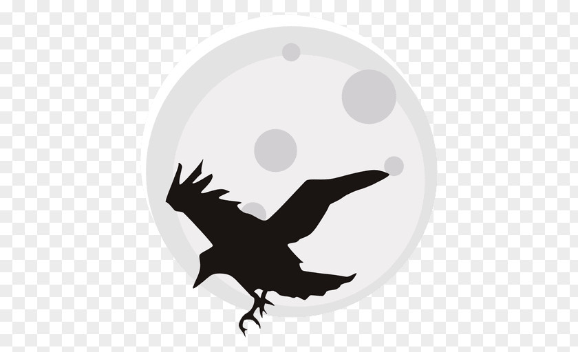 Moon Night Crow Clip Art PNG