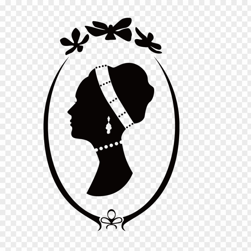 Silhouette Of A Barber Black PNG