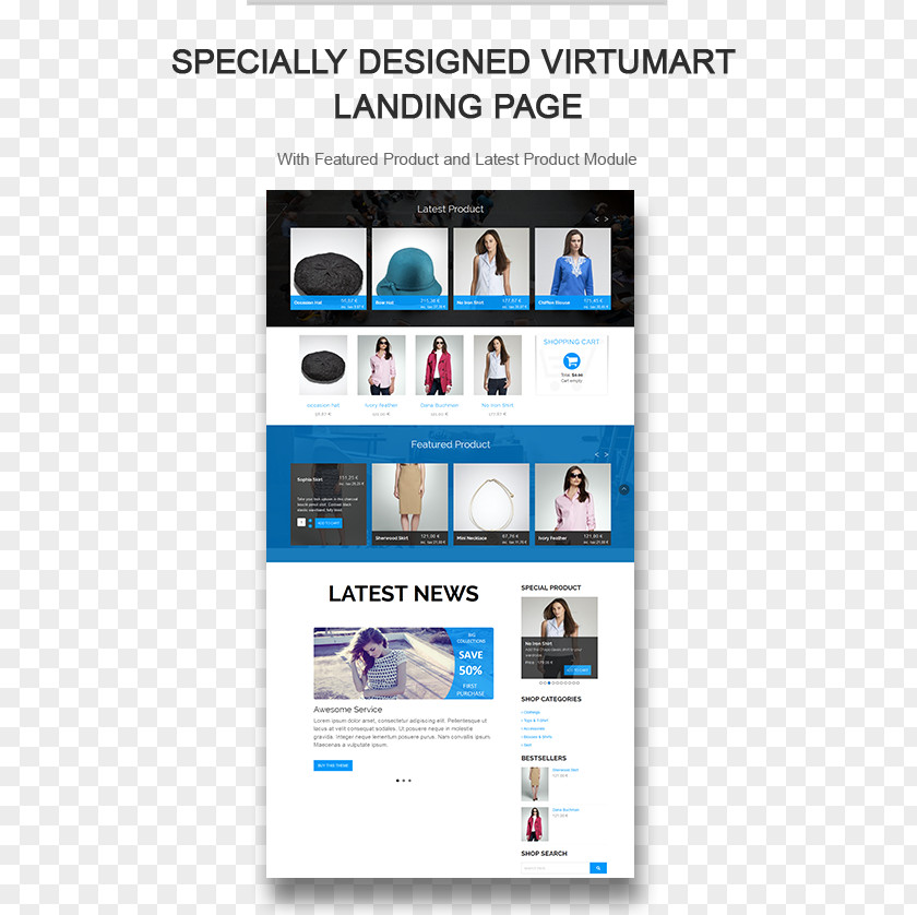 Single Page Template Web Brand Advertising PNG