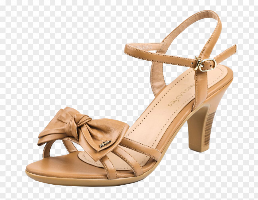 Women Bow High Heels Dress Shoe High-heeled Footwear Sandal PNG