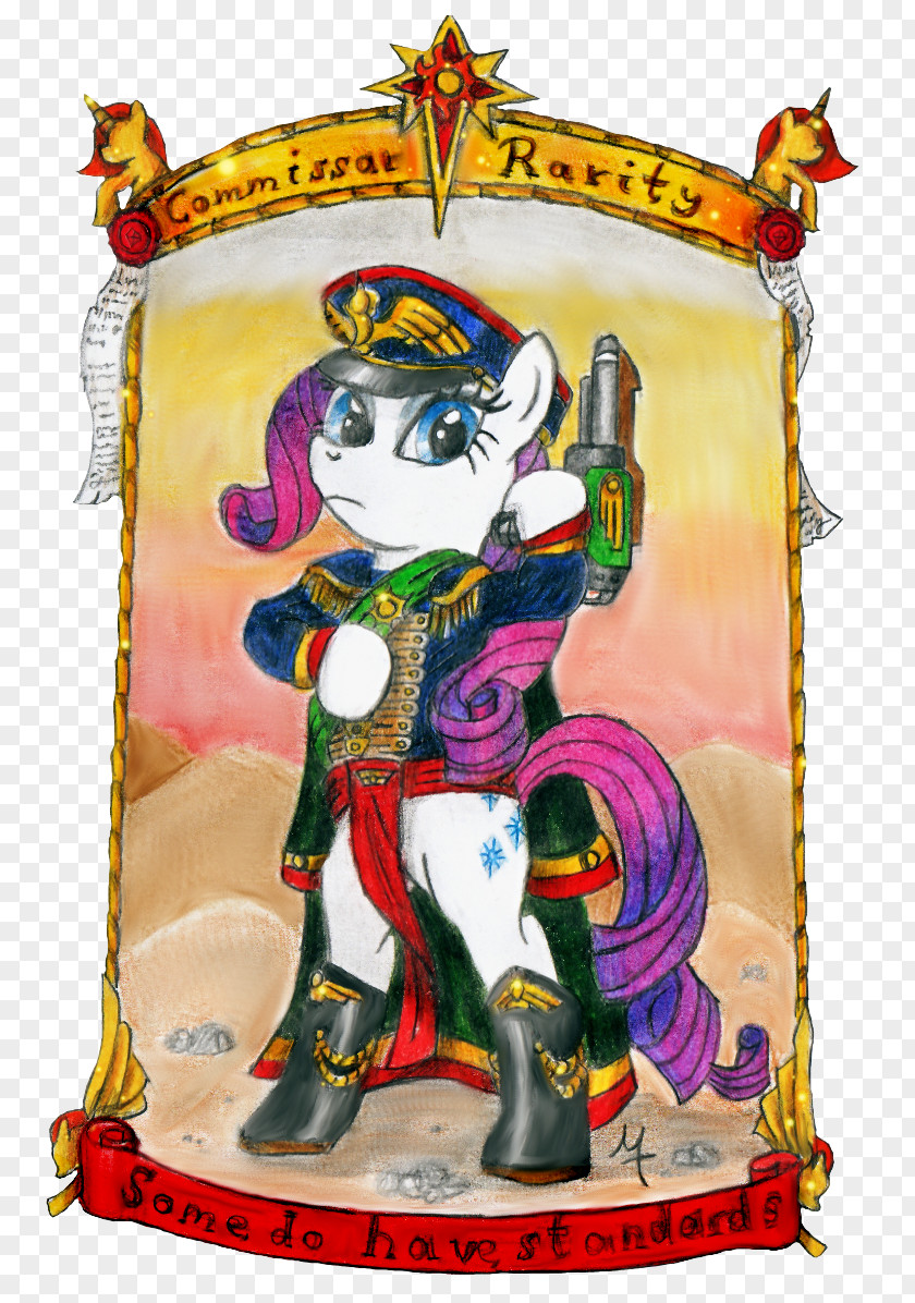 Commissar Rarity Warhammer 40,000 Fan Art Rainbow Dash PNG