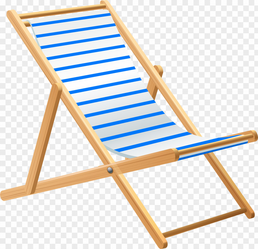 Folding Chair Furniture Beach Cartoon PNG