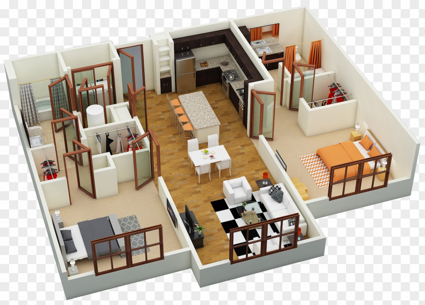 House Floor Plan Studio Apartment The Courtney At Universal Boulevard PNG