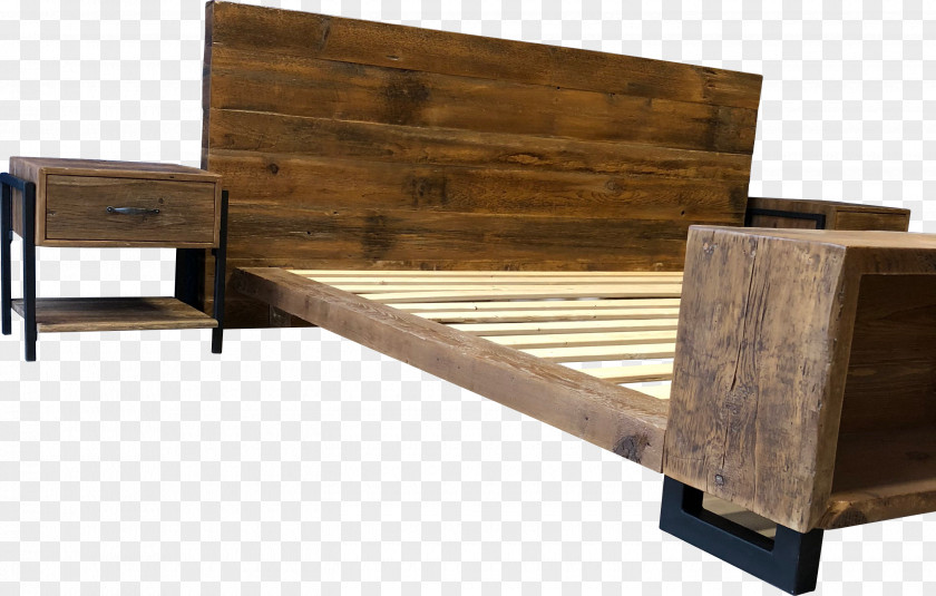 Table Reclaimed Lumber Platform Bed Wood PNG