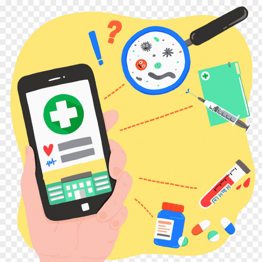 The Virus On Phone Smartphone Medicine Illustration PNG
