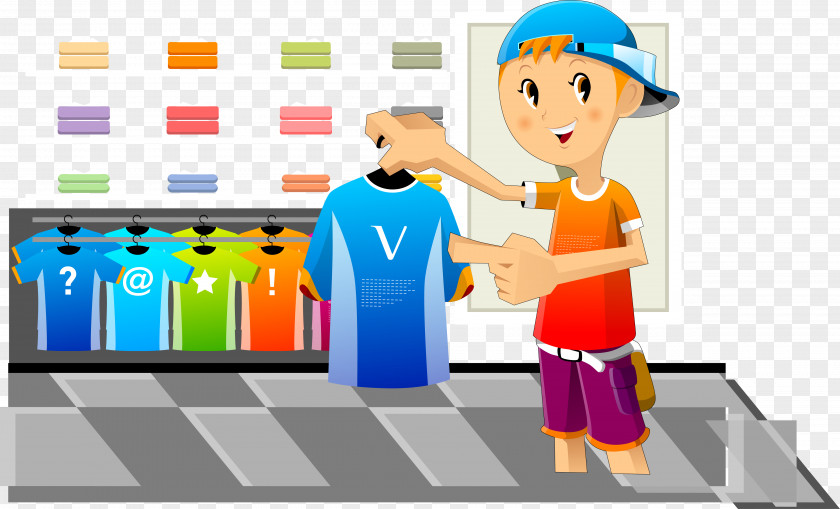 Vector Shopping Boy Photography Illustration PNG