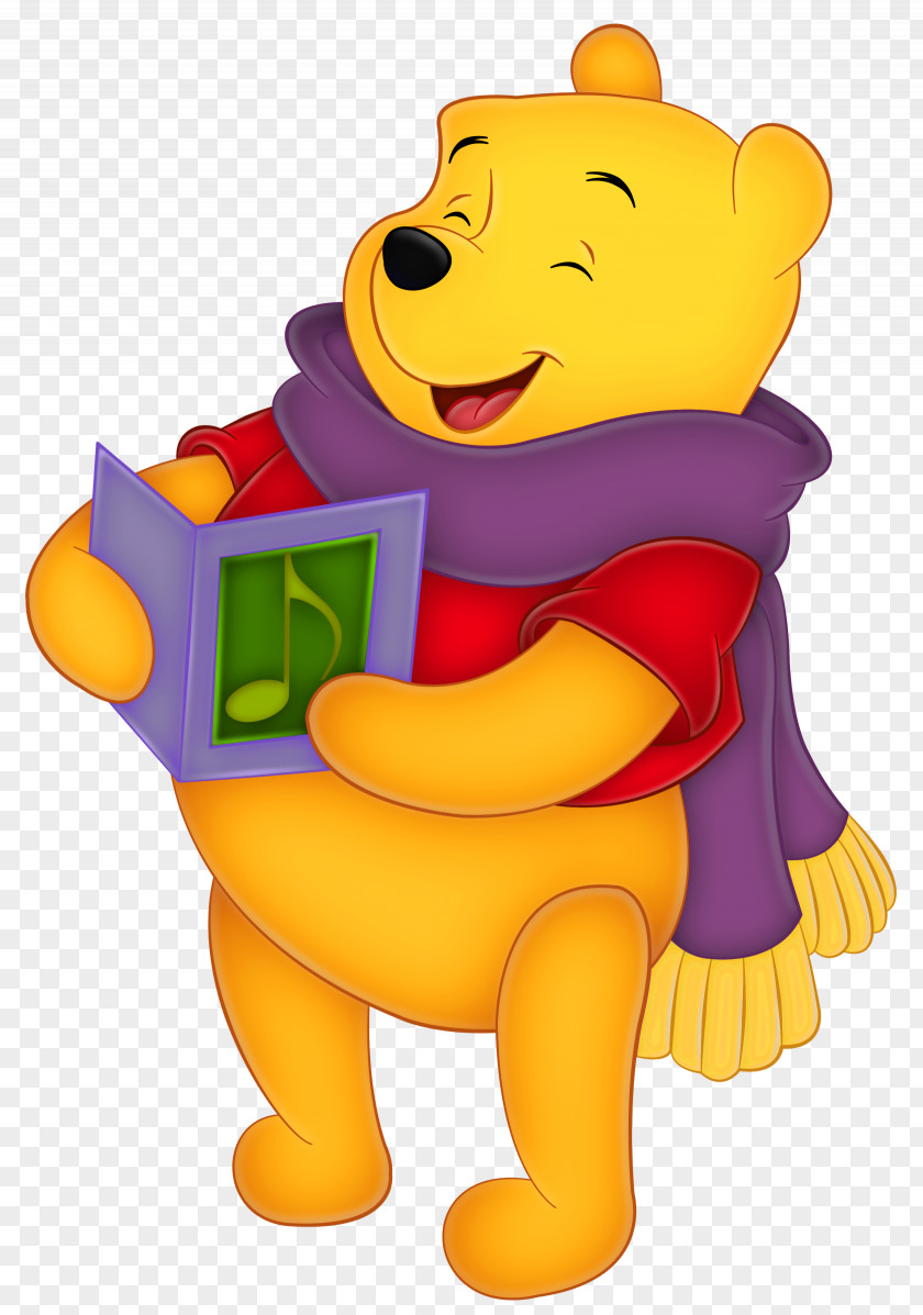 Winnie The Pooh With Purple Scarf Piglet Winnie-the-Pooh Tigger Christopher Robin PNG